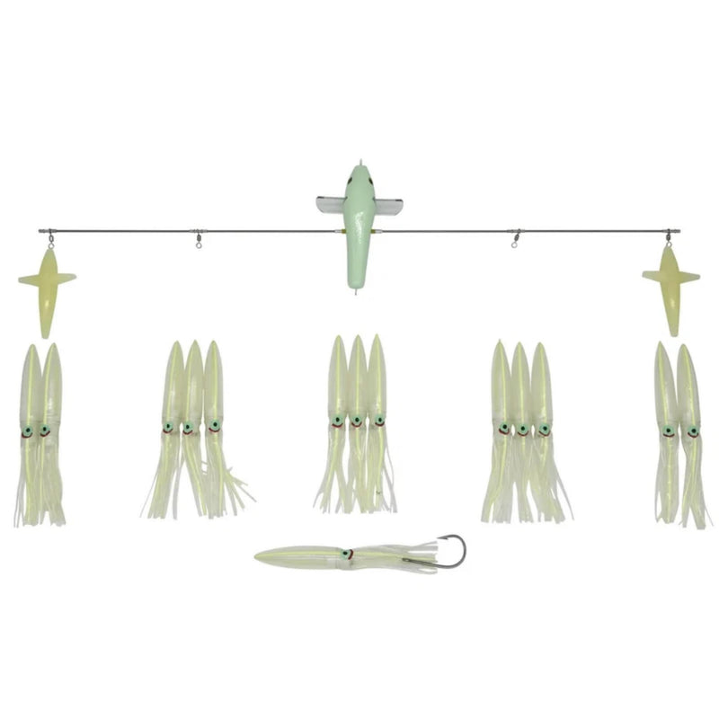 Carlson Offshore 36" Ultimate Bird Bar w/ 14 Fuku Squids
