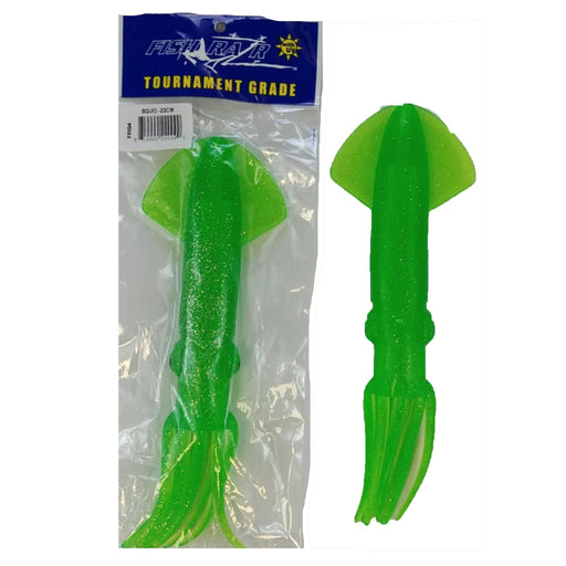 Fish Razr Squid 9" Soft Plastic | J&B Tackle Dark Green Fish Razr Squid 9" Soft Plastic | J&B Tackle Dark Green