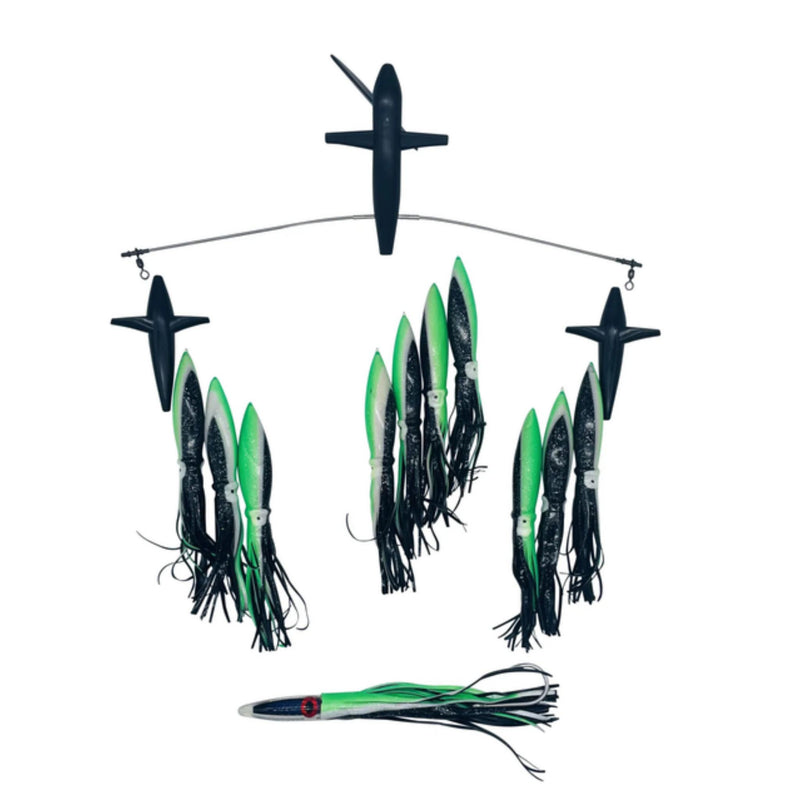 Chatter Lures Side Tracker 6" Floating Bulb Squid Splash Spreader Trolling Bars