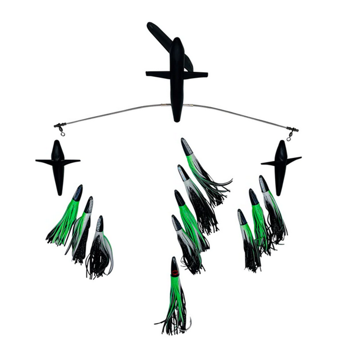 Chatter Lures Side Tracker 9" Floating Bulb Squid Splash Spreader Trolling Bars