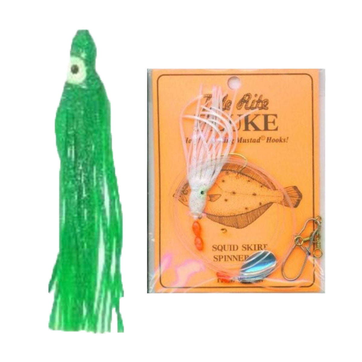 Tide Rite R563 Wide Gap Hook Squid Skirt Spinner Fluke Rig