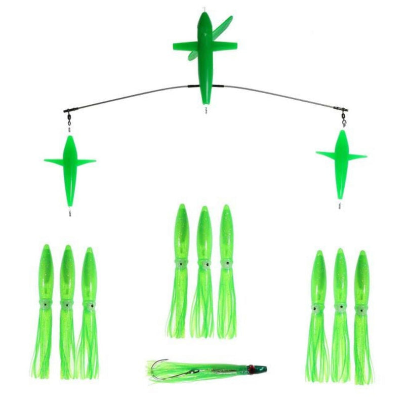 Chatter Lures Side Tracker 9" Floating Bulb Squid Splash Spreader Trolling Bars