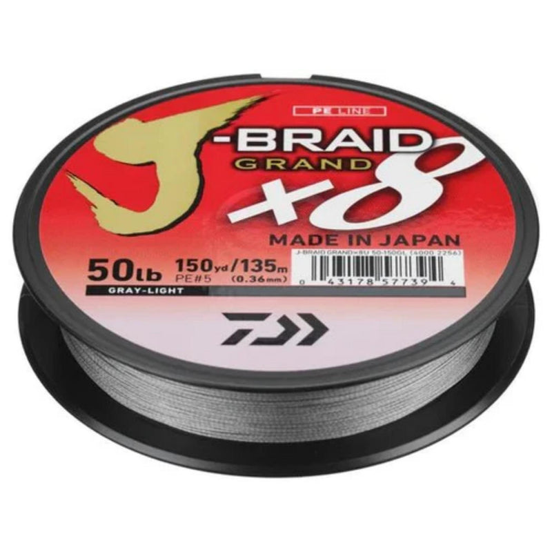 Daiwa J-Braid x8 Grand Braided Fishing Line (3000 yd Spools)