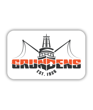 Grunden's Logo Boat Sticker
