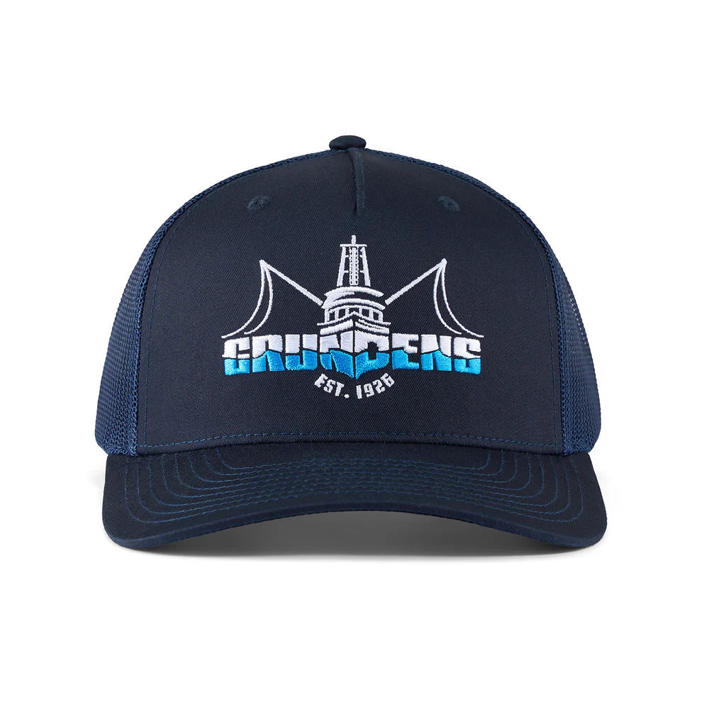 Grunden's Logo Boat Trucker Hat