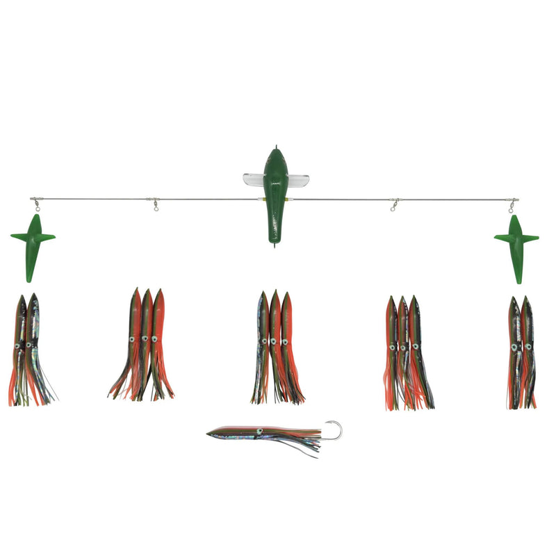 Carlson Offshore 36" Splash Bar w/ 7" Fuku Squids
