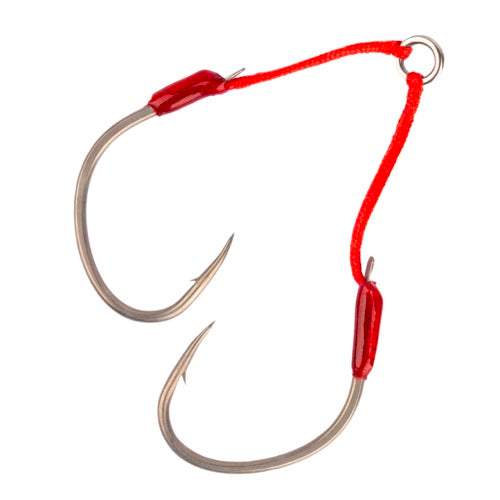 Mustad Alpha Point Double Slow Flash Ruthless Assist Hooks