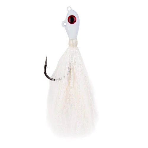 Mustad Big Eye Bucktail Jig – 8oz Glow, 9/0 Hook, Saltwater Fishing Jig For Tuna, Stripers, And Big Game