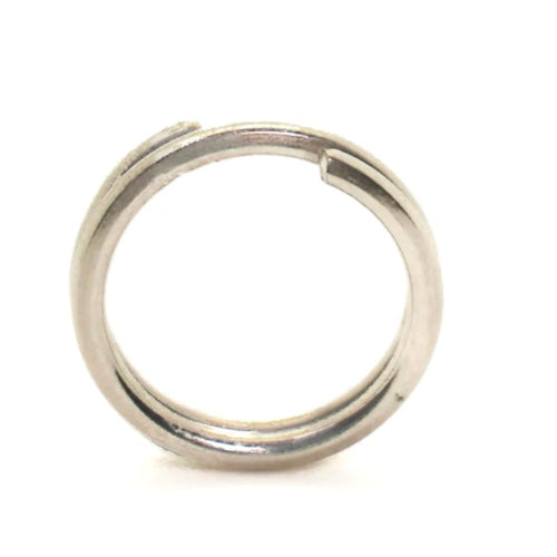 Mustad Nickel Round Split Ring - 9950N