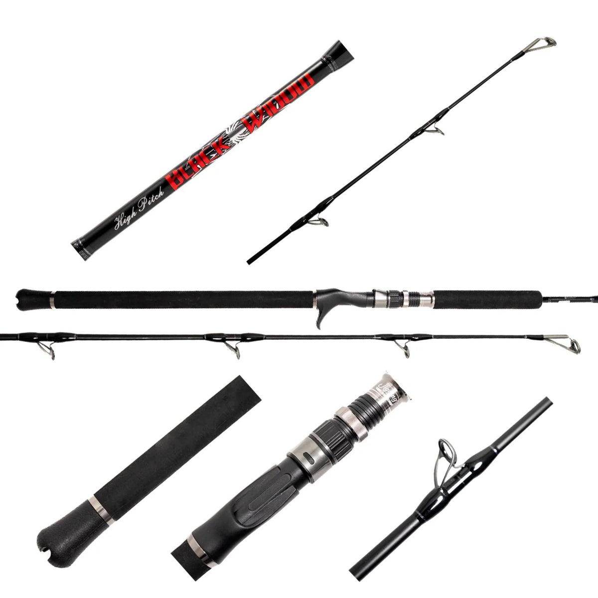 Jigging World Black Widow 2.0 Hi-Pitch Conventional Rods | J&B Tackle ...