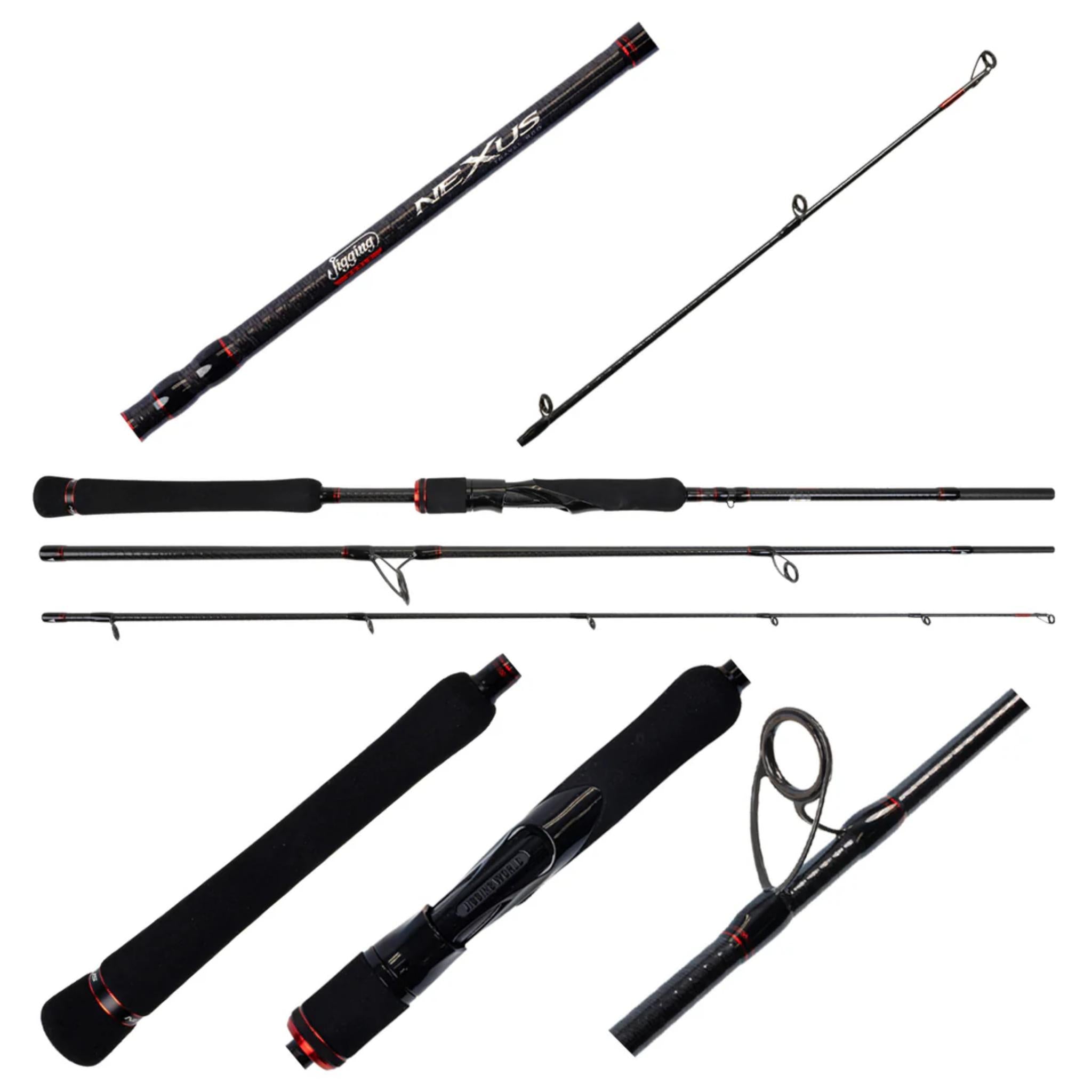 Jigging World Nexus 2.0 Spinning Travel Rods | J&B Tackle — J&B Tackle Co