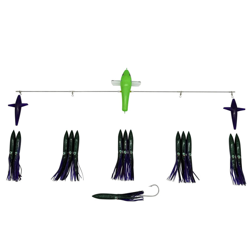 Carlson Offshore 36" Splash Bar w/ 7" Fuku Squids
