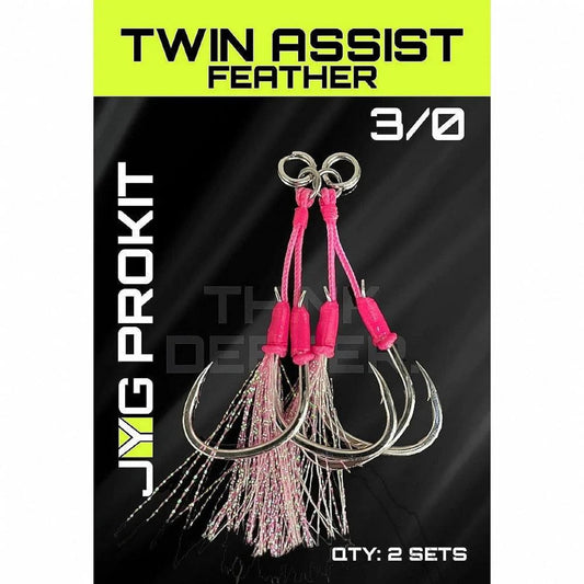 JYG Pro Twin Assist Feather Hooks