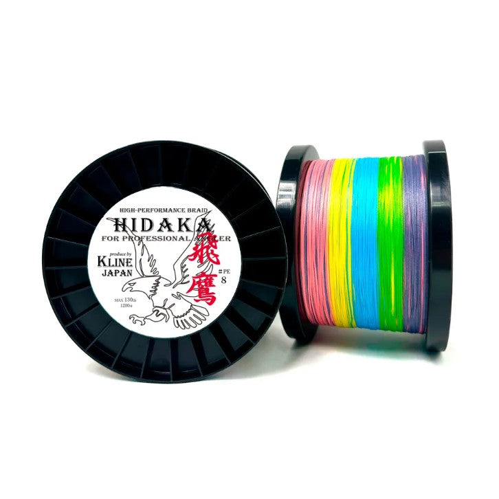 K Line Japan Hidaka High-Performance Braided PE Fishing Line (1200 m Spools)