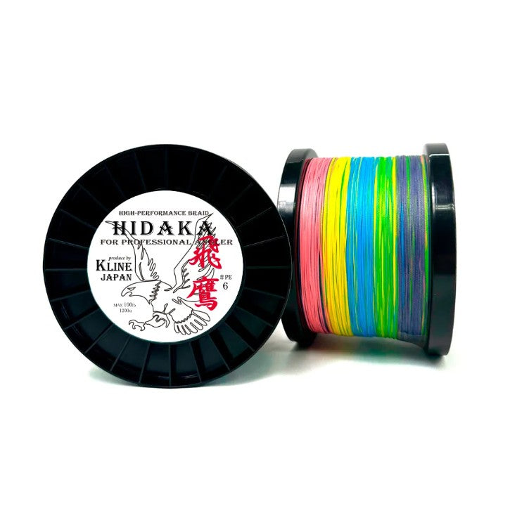 K Line Japan Hidaka High-Performance Braided PE Fishing Line (1200 m Spools)