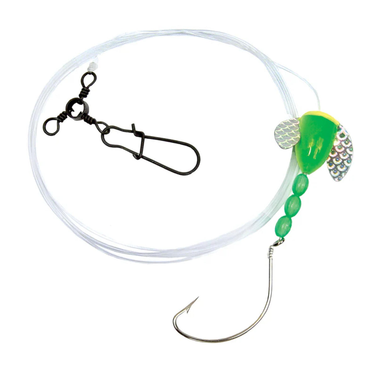 Tide Rite R567 Wide Gap Hook Spin-N-Glow Fluke Rig