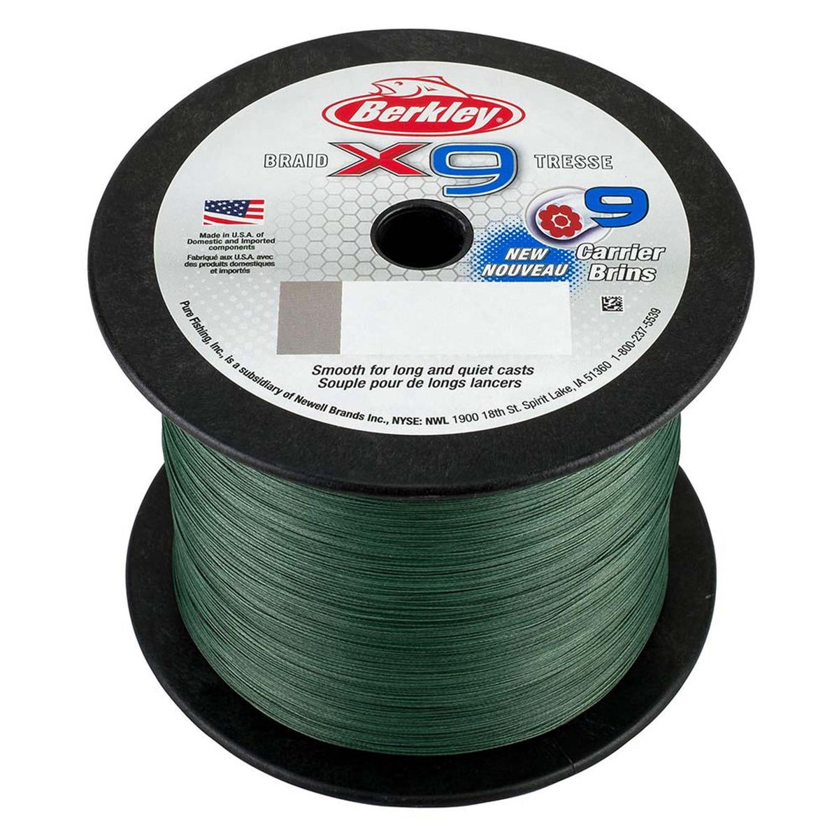 Berkley x9 Braided Fishing Line (2188 yd Spools)