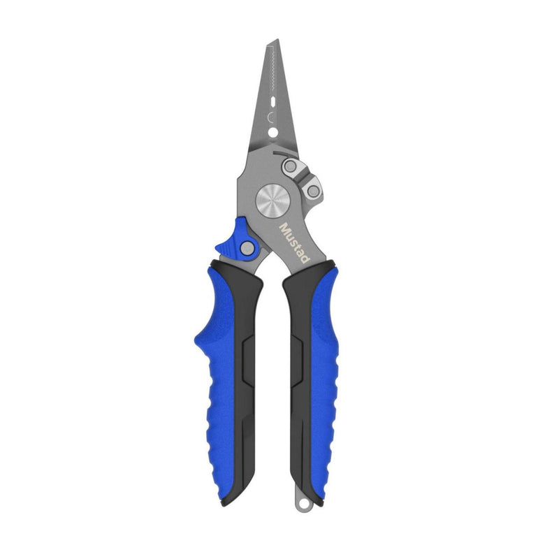 Mustad 7.5" 420 Stainless Steel Split Ring Pliers w/ Tungsten Braid Cutter