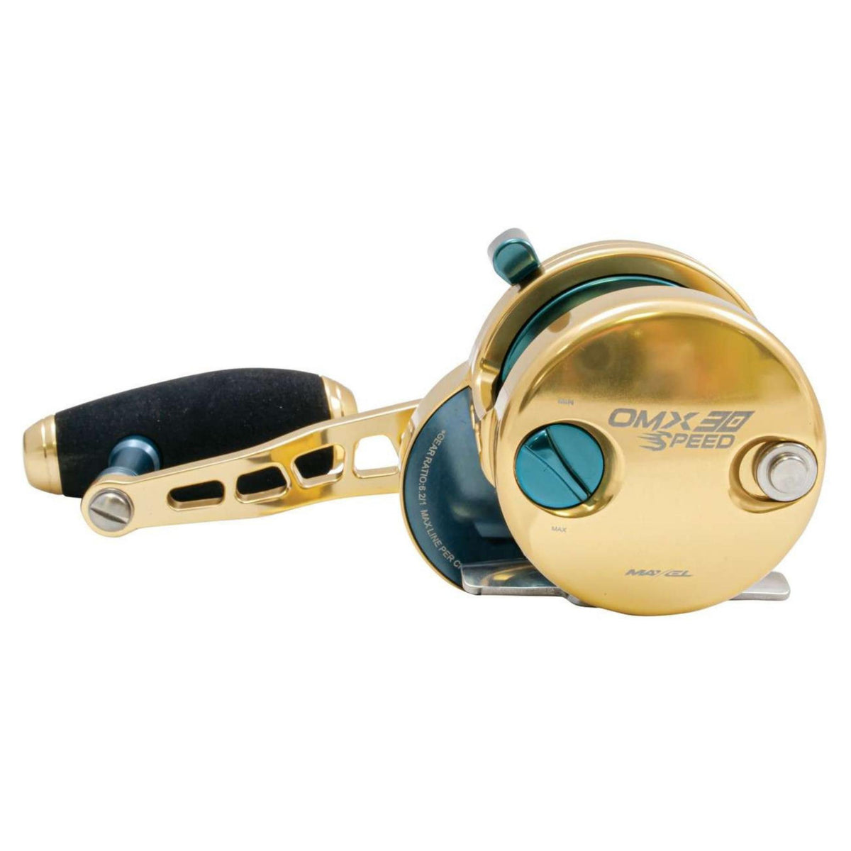 Maxel OMX "High Speed" Slow Pitch Lever Drag Conventional Reels