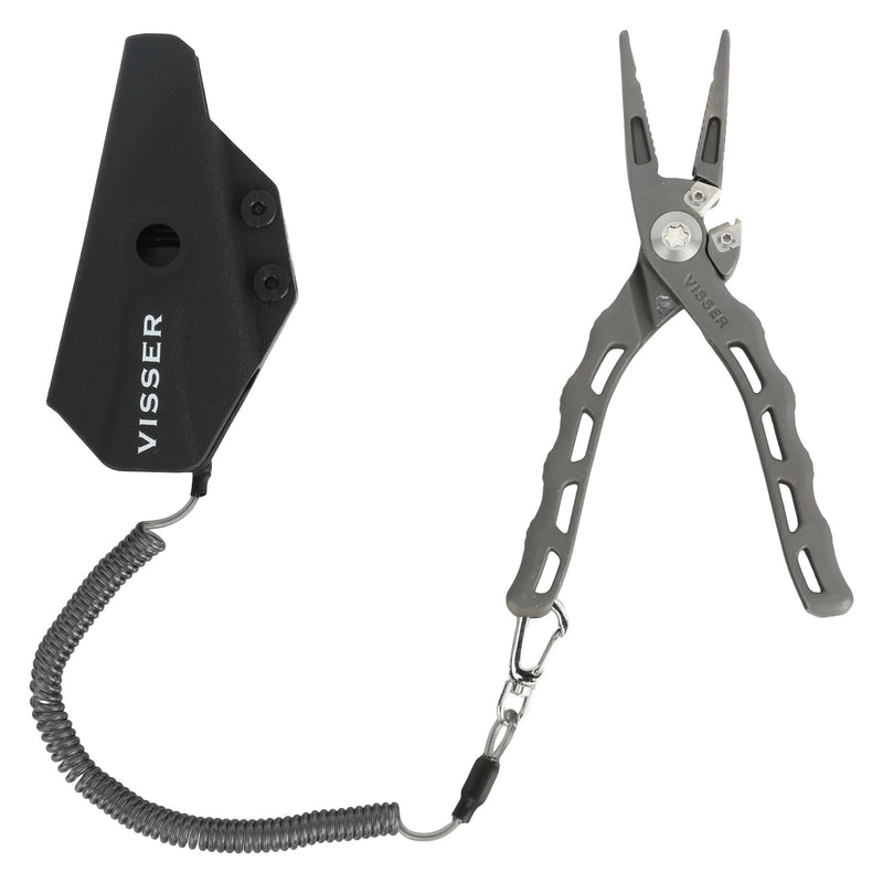 Visser 6.5 in Titanium Pliers with Kydex Sheath