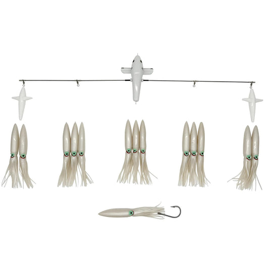 Carlson Offshore 36" Splash Bar w/ 11" Fuku Squids