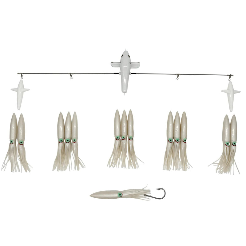 Carlson Offshore 36" Splash Bar w/ 11" Fuku Squids