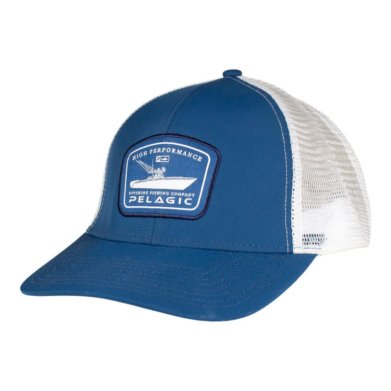 Pelagic Runnin Trucker Hat Navy