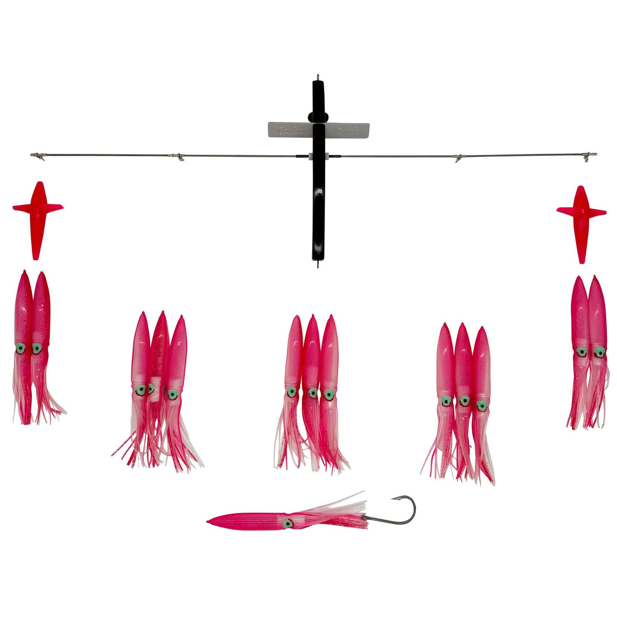 Carlson Offshore 36" Ultimate Bird Bar w/ 14 Fuku Squids