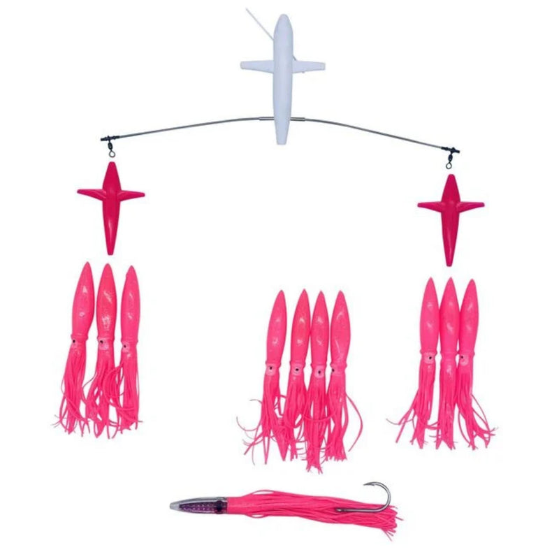 Chatter Lures Side Tracker 9" Floating Bulb Squid Splash Spreader Trolling Bars