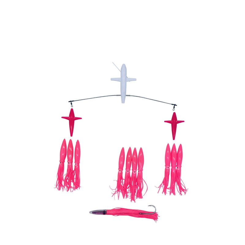 Chatter Lures Side Tracker 6" Floating Bulb Squid Splash Spreader Trolling Bars