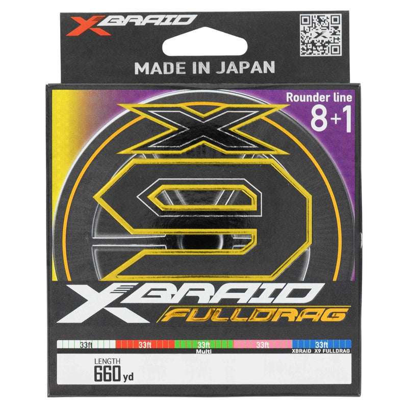 XBraid X9 Fulldrag Braided Line (660 yd Spools)