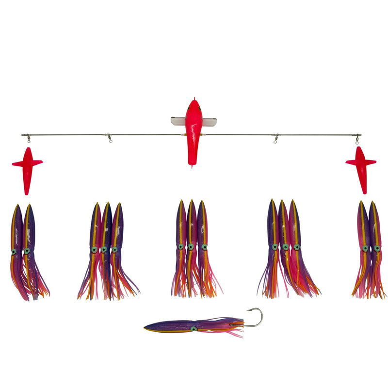 Carlson Offshore 36" Splash Bar w/ 11" Fuku Squids
