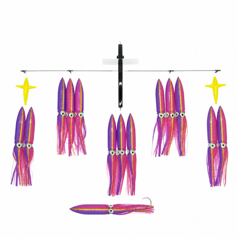 Carlson Offshore 36" Ultimate Bird Bar w/ 14 Fuku Squids