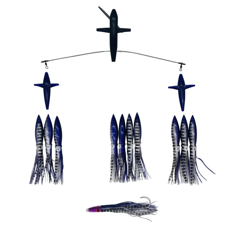 Chatter Lures Side Tracker 9" Floating Bulb Squid Splash Spreader Trolling Bars