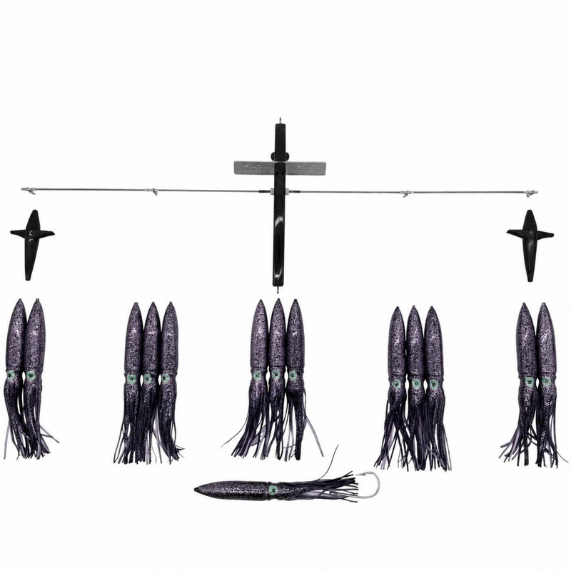 Carlson Offshore 36" Splash Bar w/ 11" Fuku Squids
