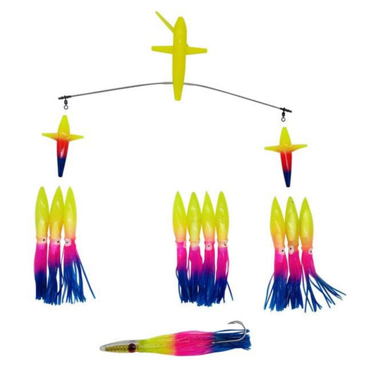 Chatter Lures Side Tracker 9" Floating Bulb Squid Splash Spreader Trolling Bars