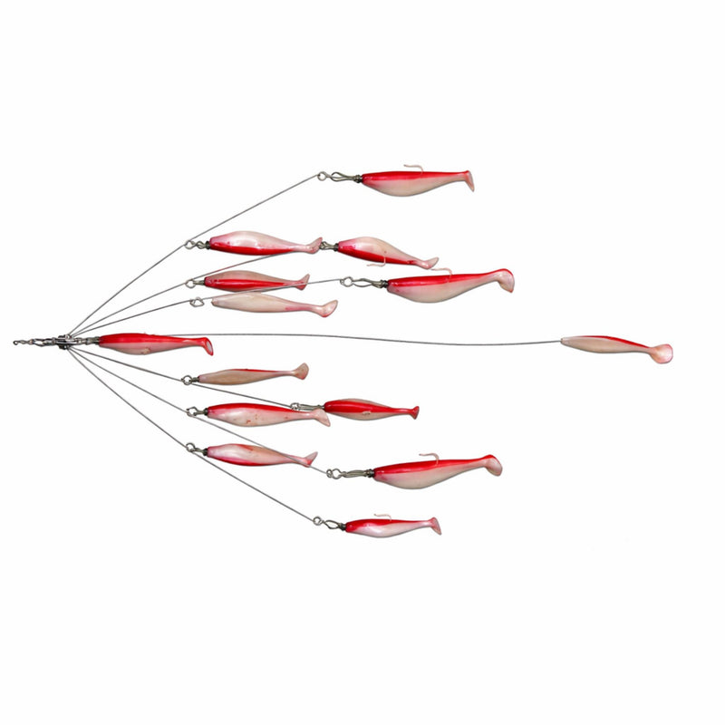 9er's Lures 6 Arm 6" Shad & Spinner Umbrella Rigs