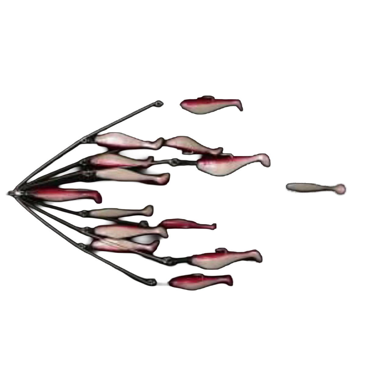 9er's Lures 6 Arm 6" Shad & Spinner Umbrella Rigs