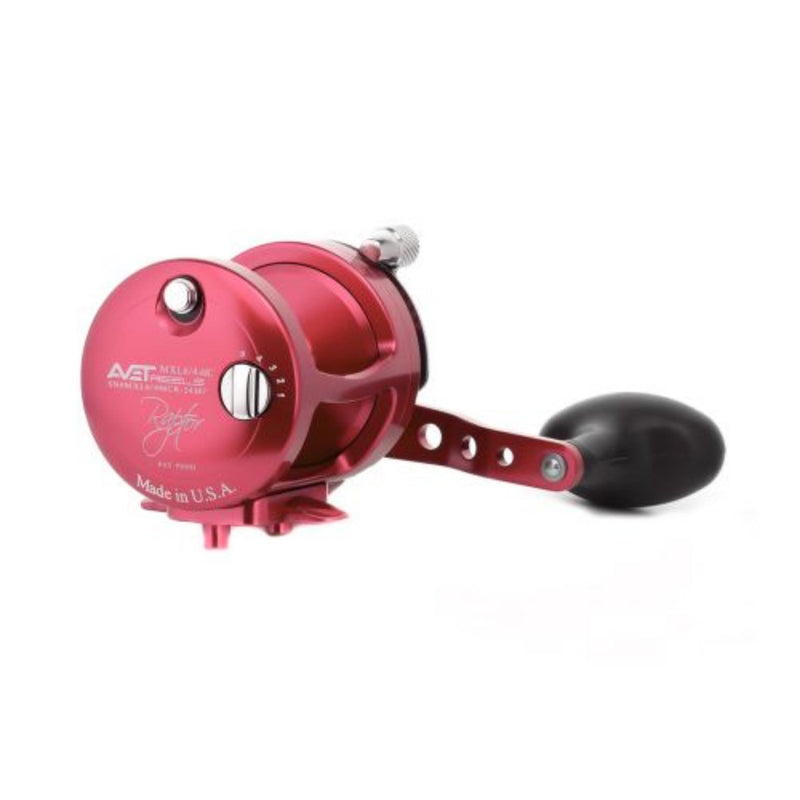 avet pink reel Avet MXL 6/4 RAPTOR Two Speed Lever Drag Conventional Reels — J&B Tackle Co