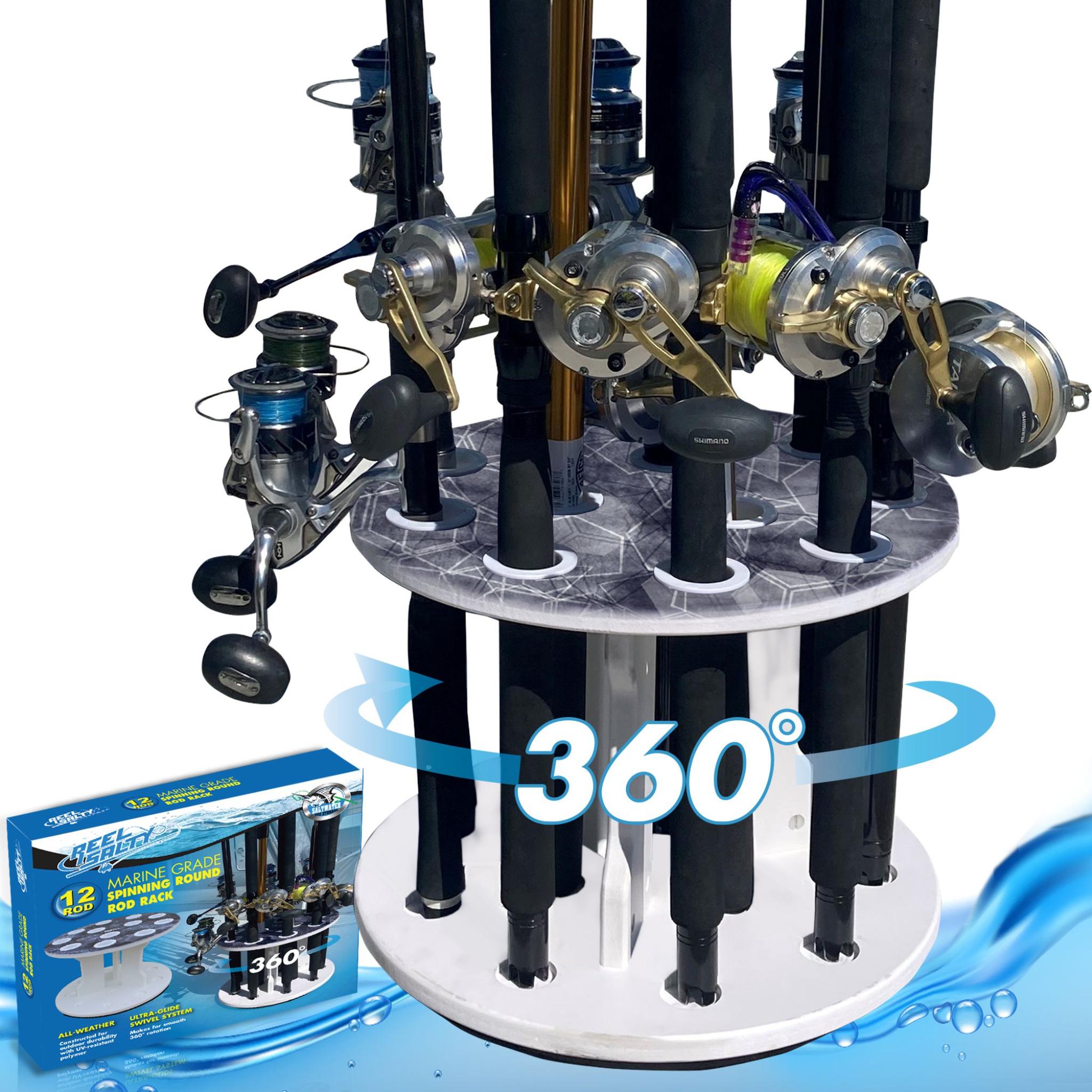 Reel Salty 12 Rod Spinning Floor Rack | J&B Tackle — J&B Tackle Co