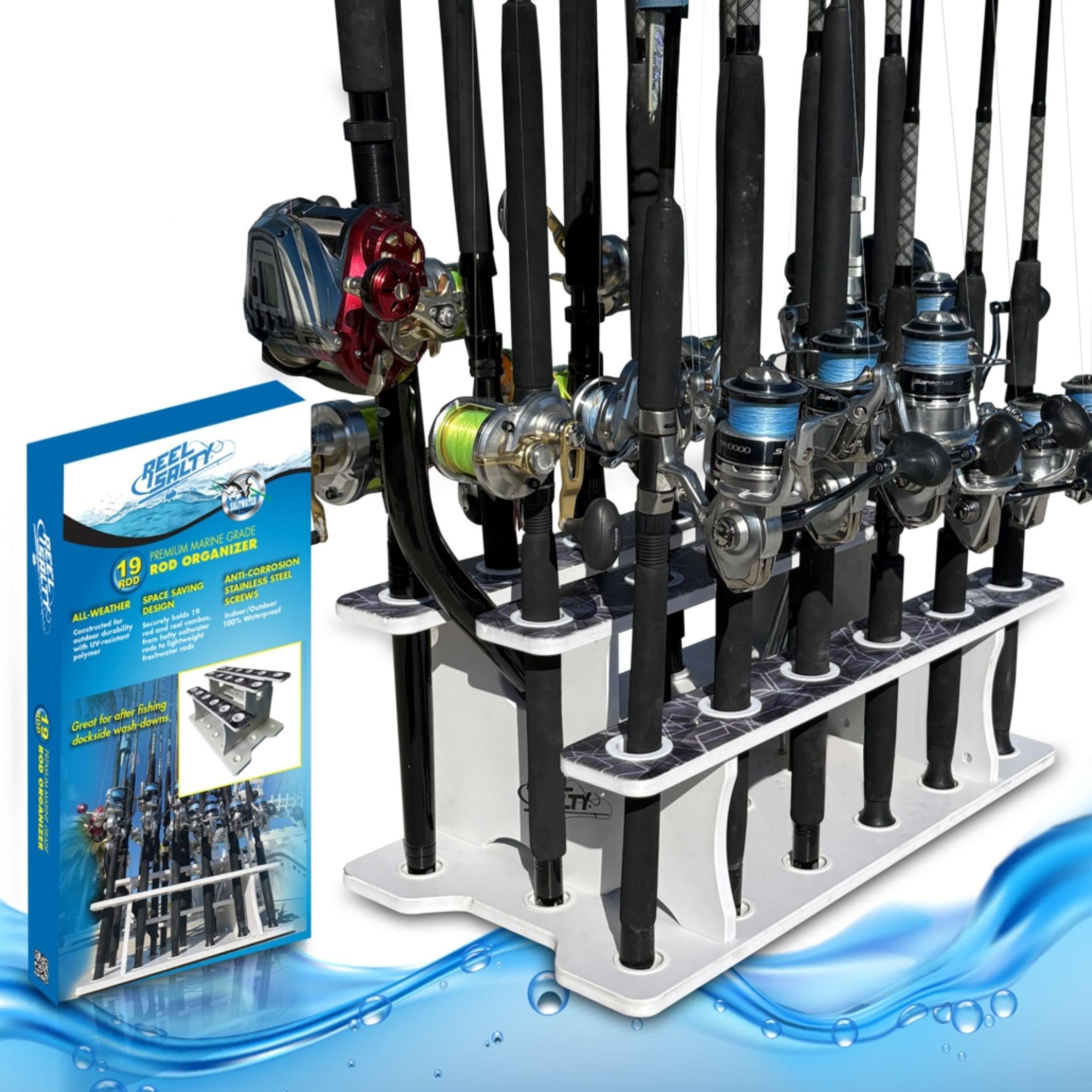 Reel Salty 19 Rod 3 Tier Floor Rod Rack | J&B Tackle — J&B Tackle Co