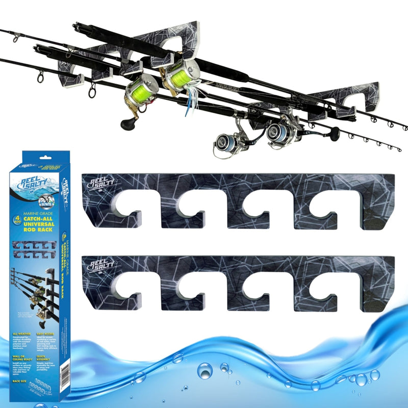 Reel Salty 4-Rod Offshore/Inshore Waterproof Fishing Rod Holders