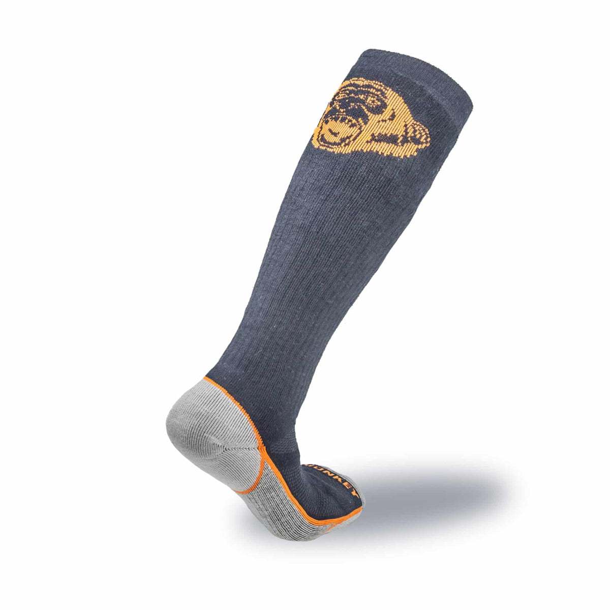 Fish Monkey Back Country "Over the Calf" Marino Wool Socks Black