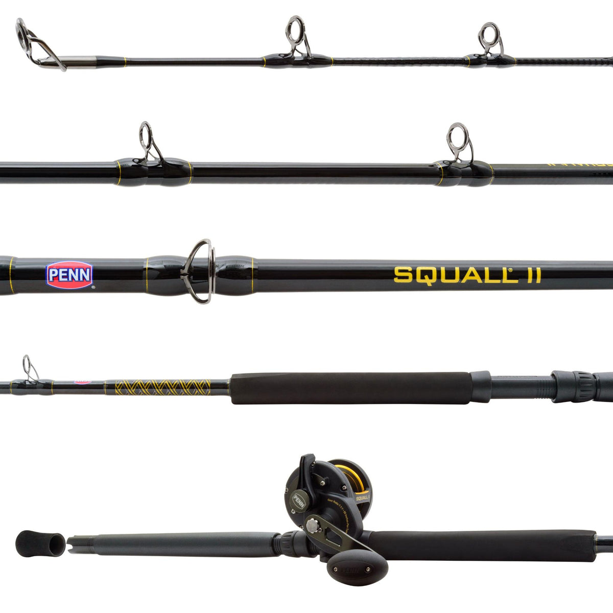 Penn Squall II Lever Drag Conventional Rod & Reel Combos
