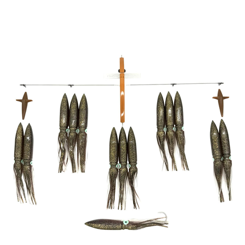 Carlson Offshore 36" Ultimate Bird Bar w/ 14 Fuku Squids