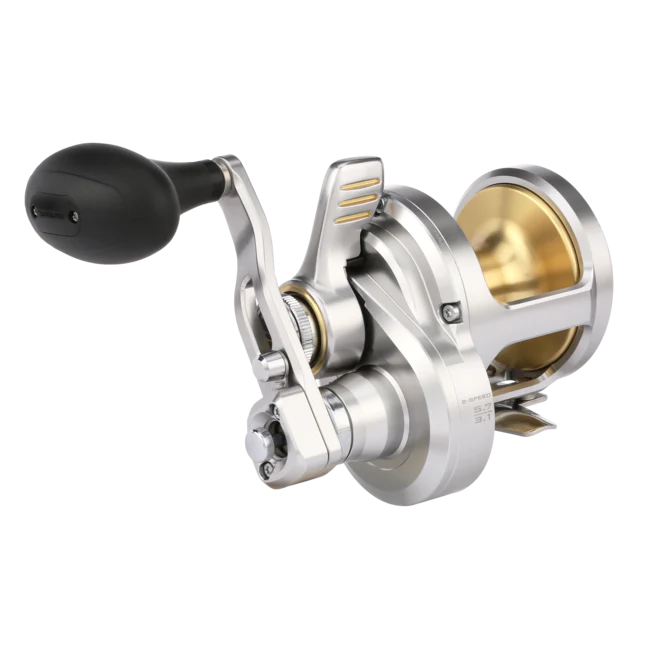 shimano 5 bearing rear drag reel TAC20IIA Talica A Two-Speed Lever Conventional Size_12/0 Free divers stumble upon LB Test - Color:40 lb Camo (150 YDS) The cold