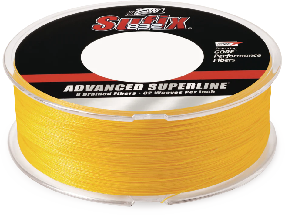 Sufix 832 Advanced Superline Braided Fishing Line (300 yd Spools)
