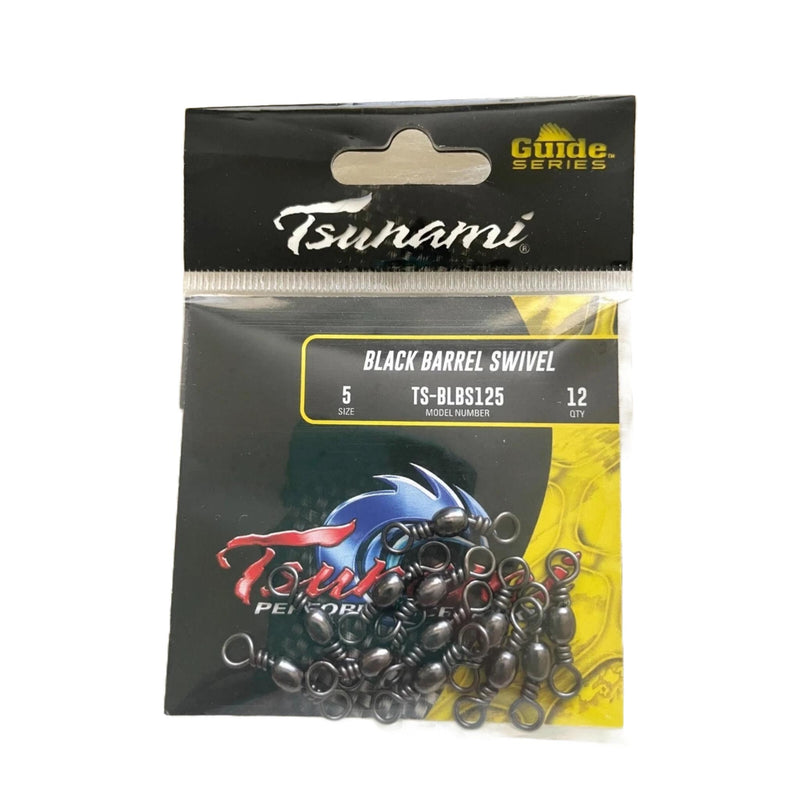 Tsunami Black Barrel Swivel