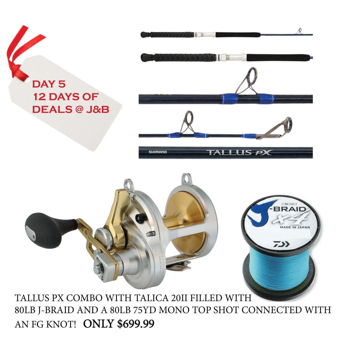 Talica 20II and Tallus PX Combo | J&B Tackle — J&B Tackle Co