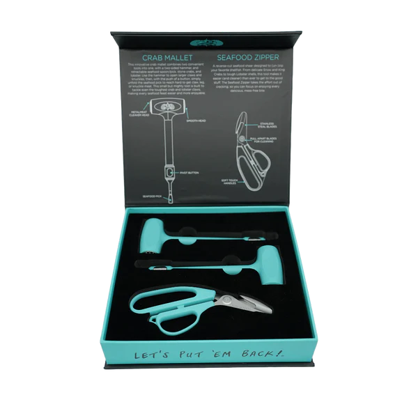 Toadfish Seafood Zipper & Mallet Set
